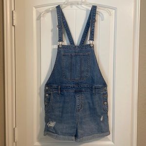 Old Navy denim overalls, women size medium